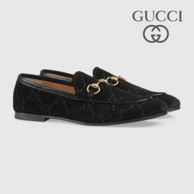 グッチ〔ヨルダーン〕GGベルベット ローファー ‎430088 9JT80 1000